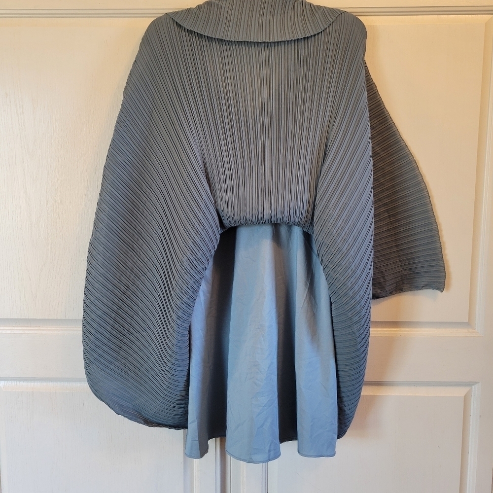 Halston Maren Dress In Pleated Chiffon - Picture 9 of 10